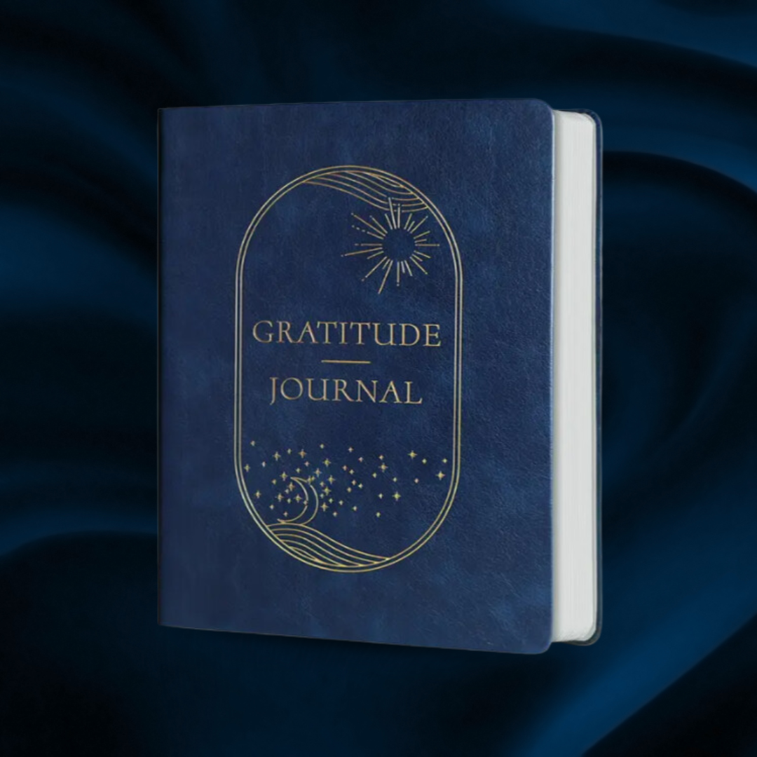 LEATHER GRATITUDE JOURNAL – 180-DAY DAILY REFLECTION & AFFIRMATION PLANNER
