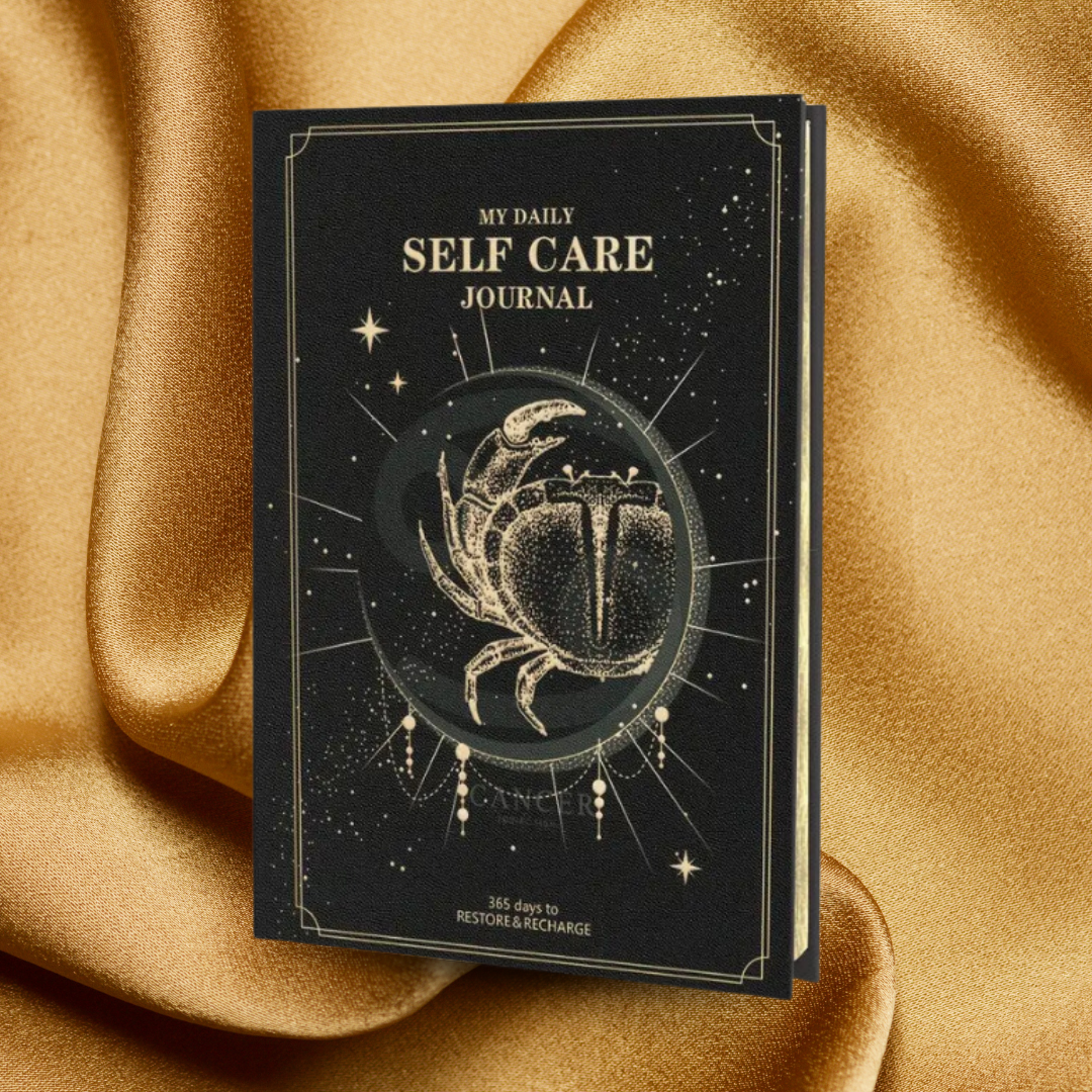 ZODIAC SIGN-THEMED HARDCOVER JOURNAL – STARRY SELF-CARE NOTEBOOK