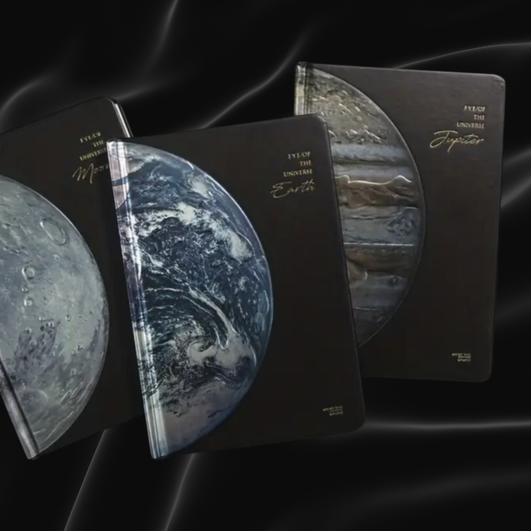 Get Creative with a 3D EMBOSSED PLANET THEMED NOTEBOOK