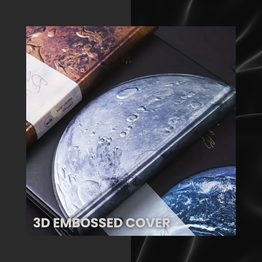 Get Creative with a 3D EMBOSSED PLANET THEMED NOTEBOOK