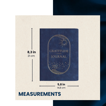 LEATHER GRATITUDE JOURNAL – 180-DAY DAILY REFLECTION & AFFIRMATION PLANNER