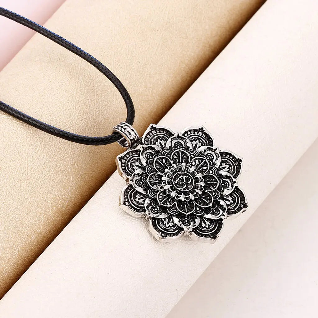 Meditation Mandala Amulet Yoga Jewelry Necklace